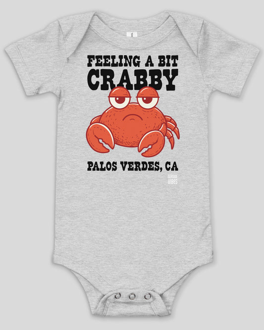 Feeling a Bit Crabby Palos Verdes Onesie | Athletic Heather