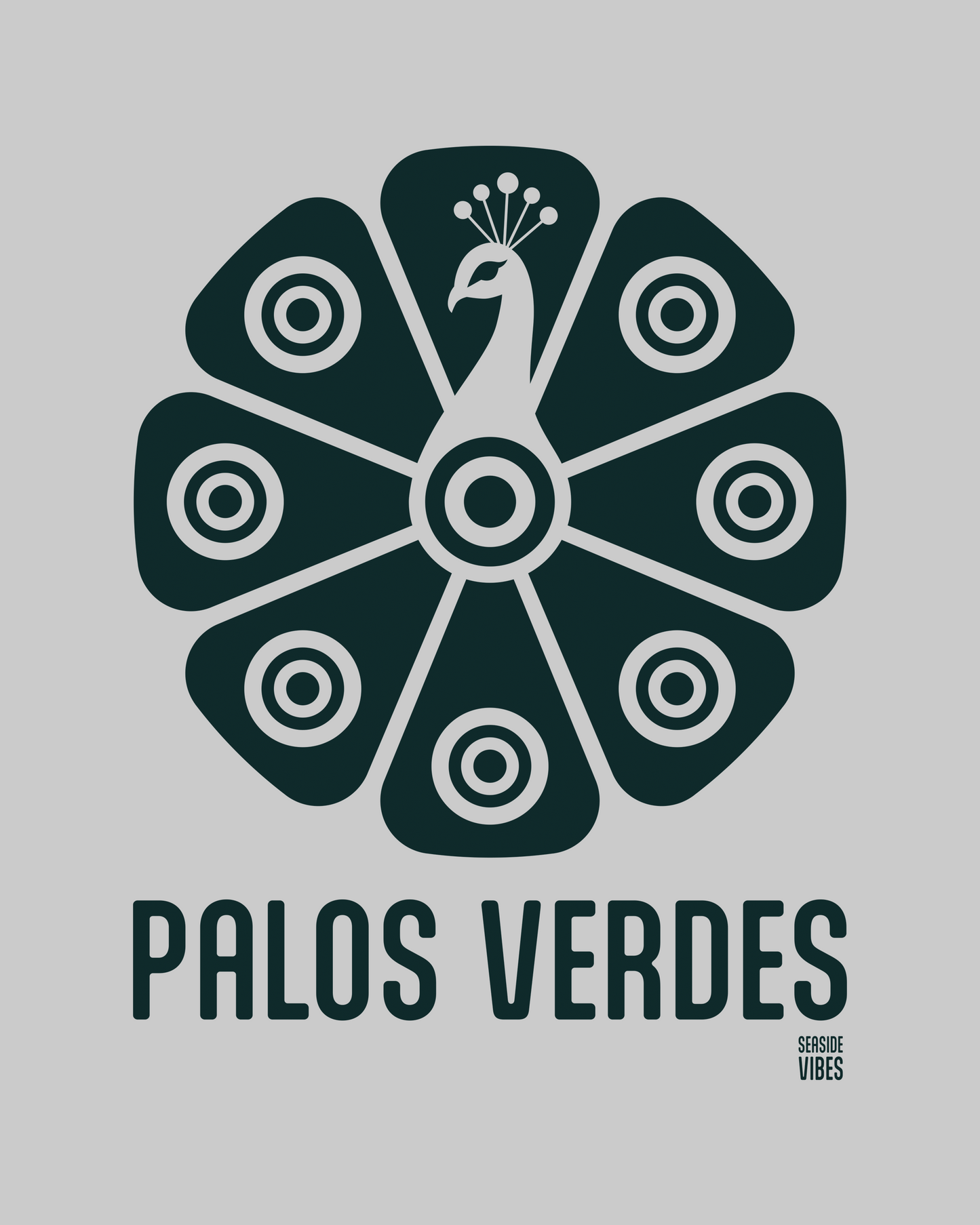 Palos Verdes Tribal Peacock Onesie | Athletic Heather