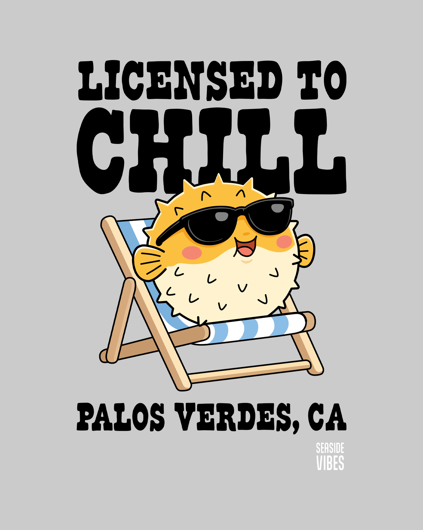 Licensed to Chill Palos Verdes Onesie | Athletic Heather