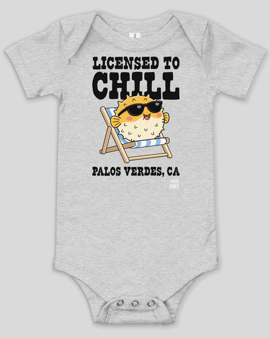 Licensed to Chill Palos Verdes Onesie | Athletic Heather