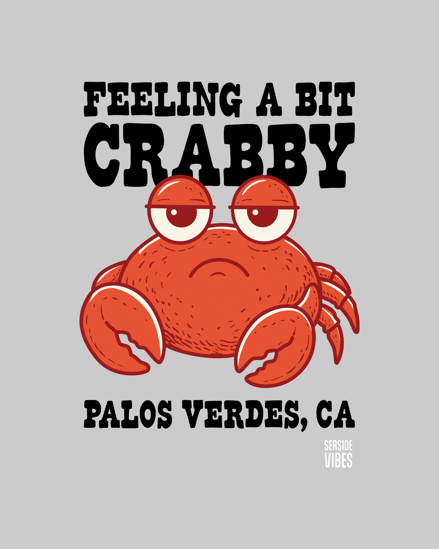 Feeling a Bit Crabby Palos Verdes Onesie | Athletic Heather