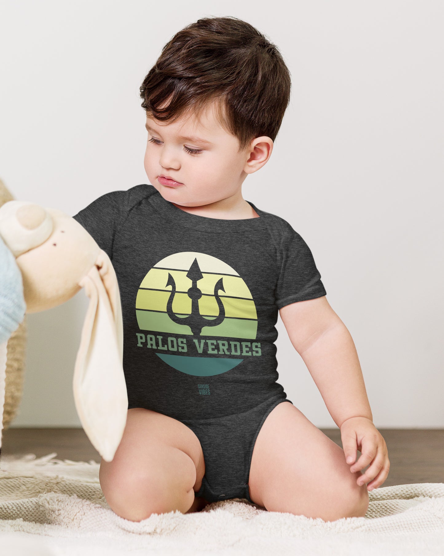 Palos Verdes Trident Onesie | Dark Grey Heather