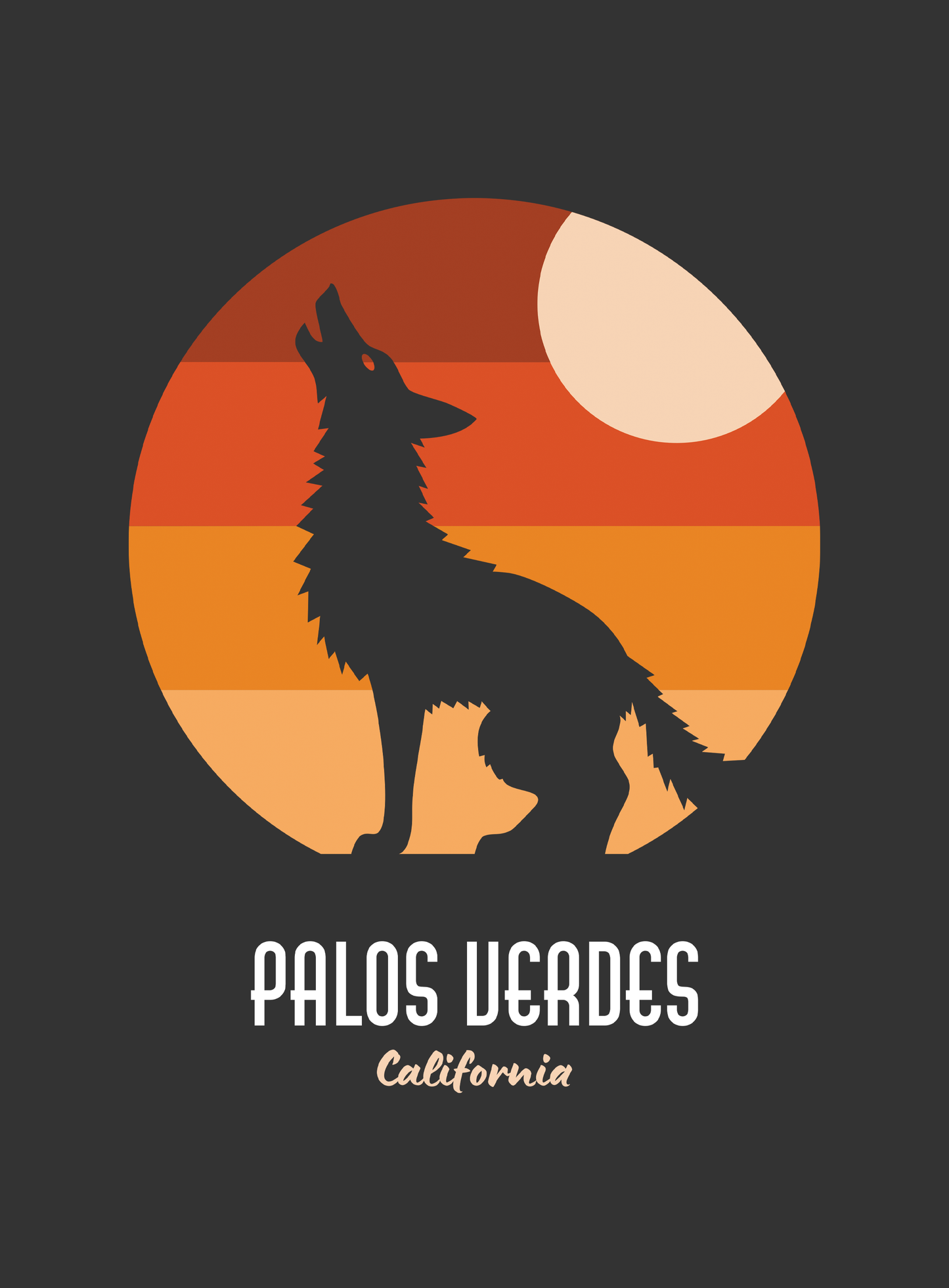 Unisex: Echoes of Palos Verdes Tee - Dark Grey Heather