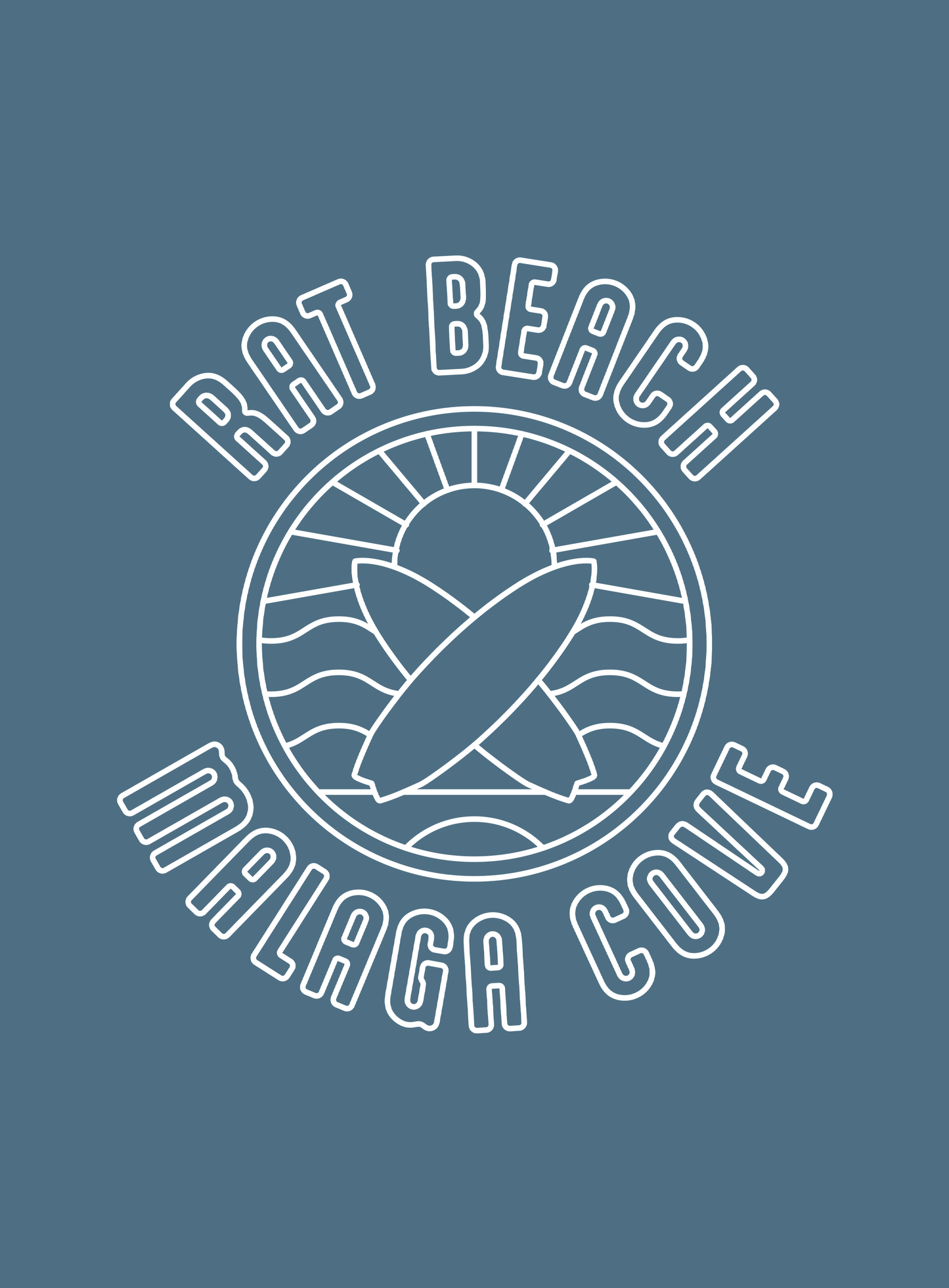 Unisex: Rat Beach Sunset Tee - Heather Deep Teal