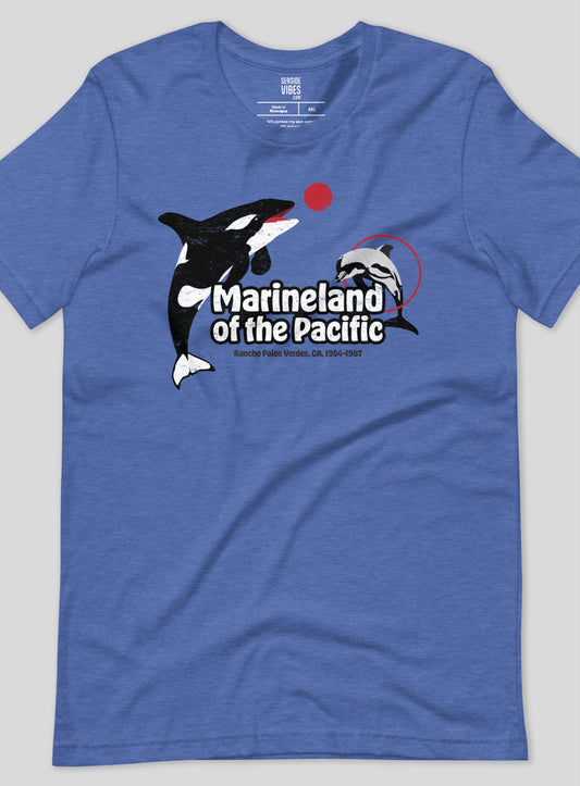 Unisex: Marineland of the Pacific Tee - Heather True Royal