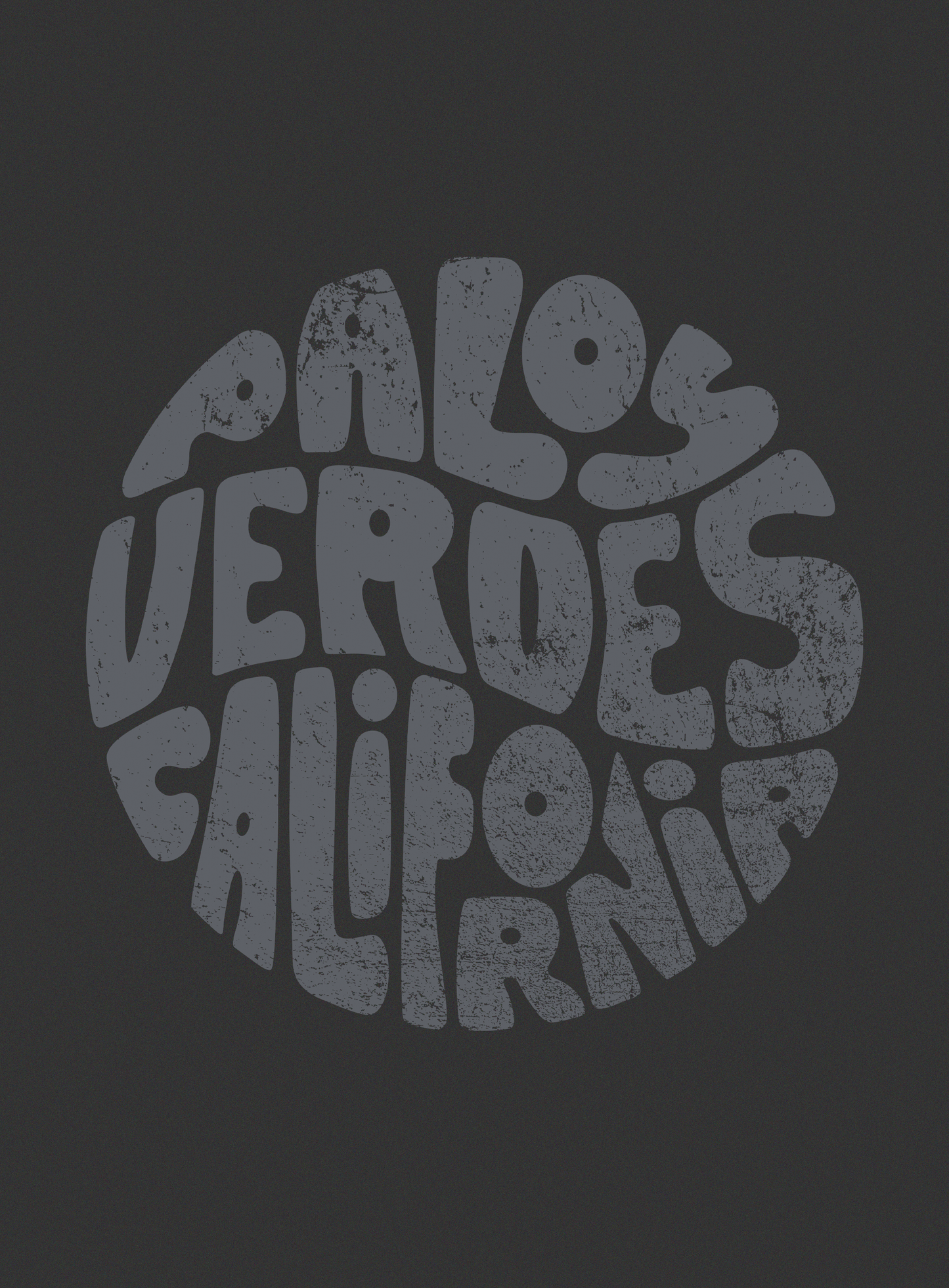 Unisex: Groovy Palos Verdes Tee -  Dark Grey Heather