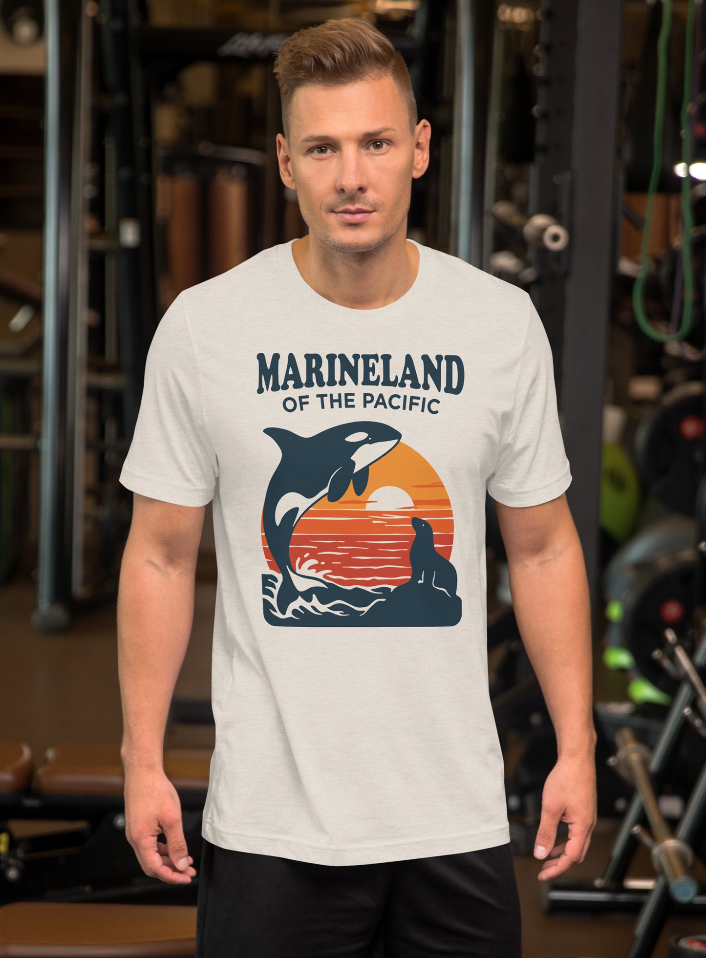Unisex: Marineland of the Pacific Sunset - Heather Dust