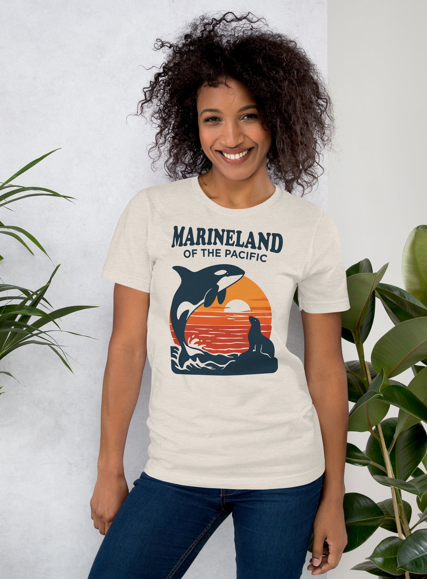 Unisex: Marineland of the Pacific Sunset - Heather Dust