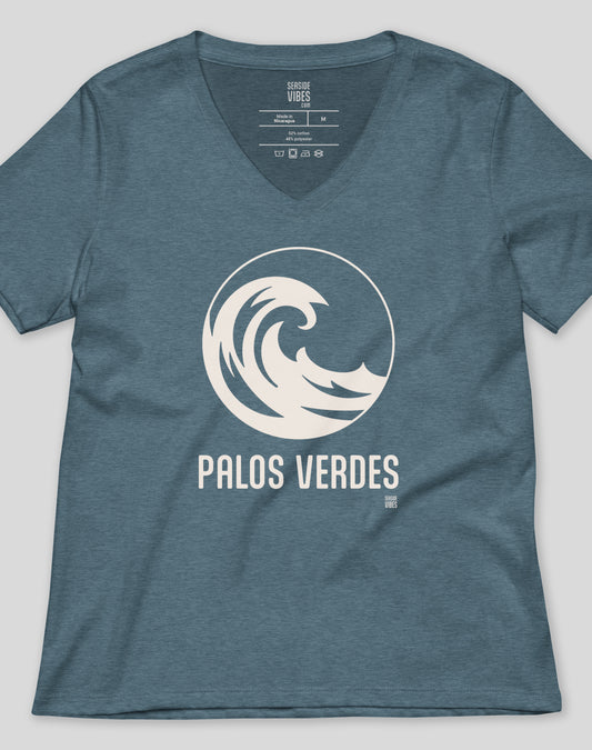 V-Neck: The Wave Tee | Heather Slate