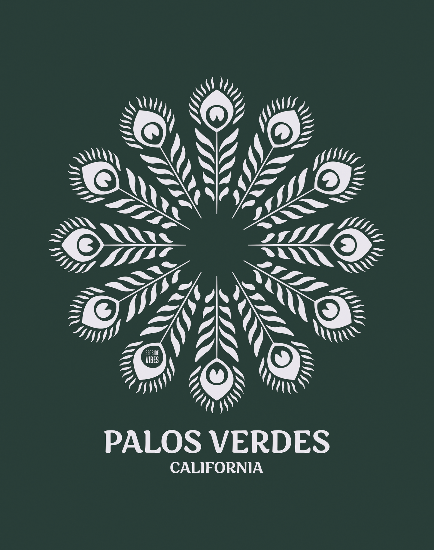 Youth: Palos Verdes Feathers Tee | Heather Forest