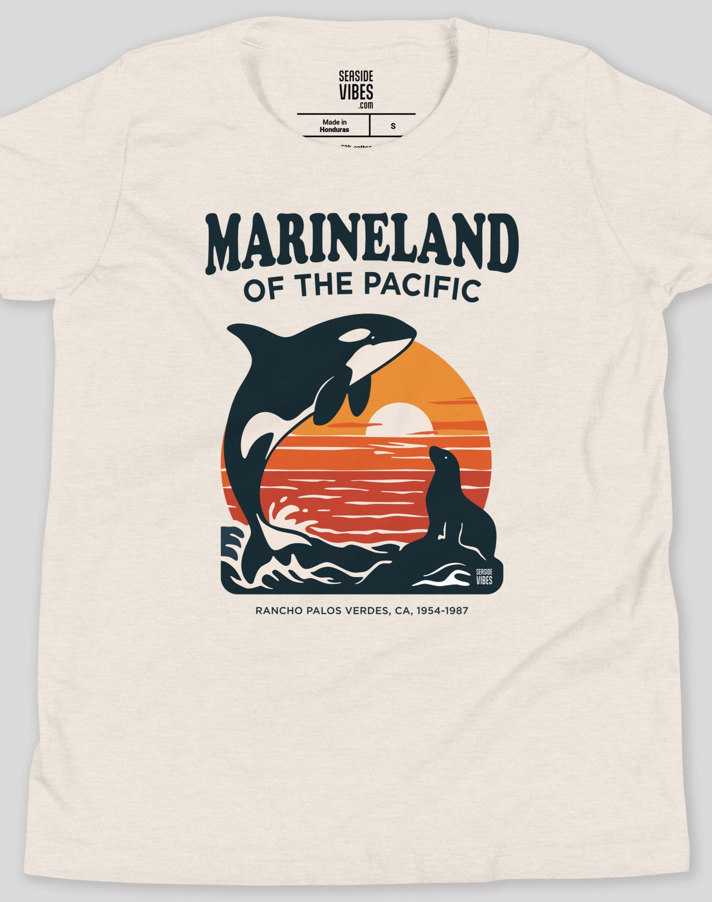Youth: Marineland of the Pacific Sunset Tee | Heather Dust