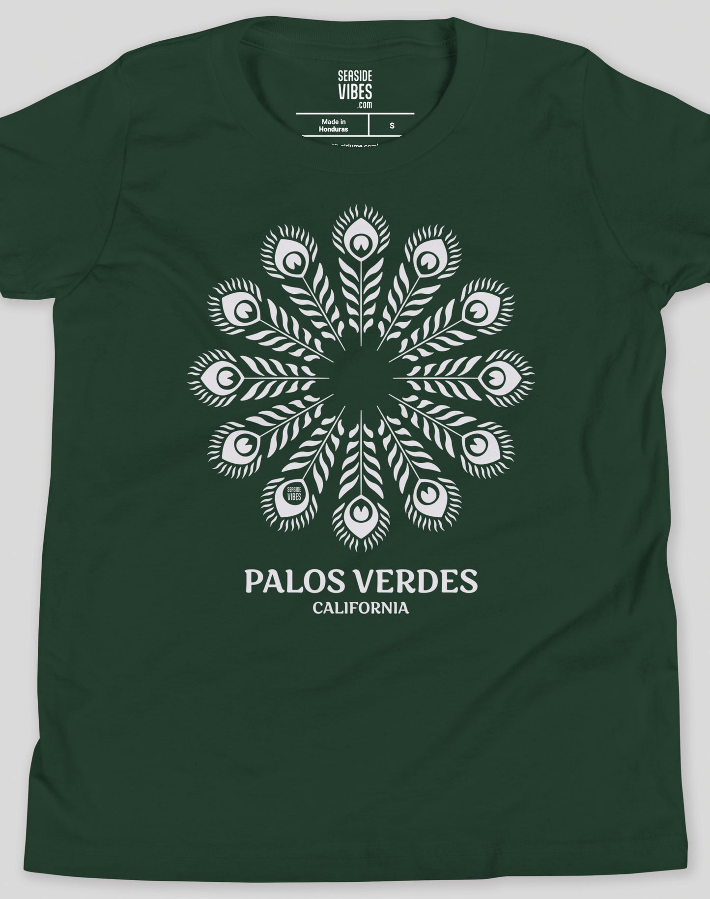 Youth: Palos Verdes Feathers Tee | Heather Forest