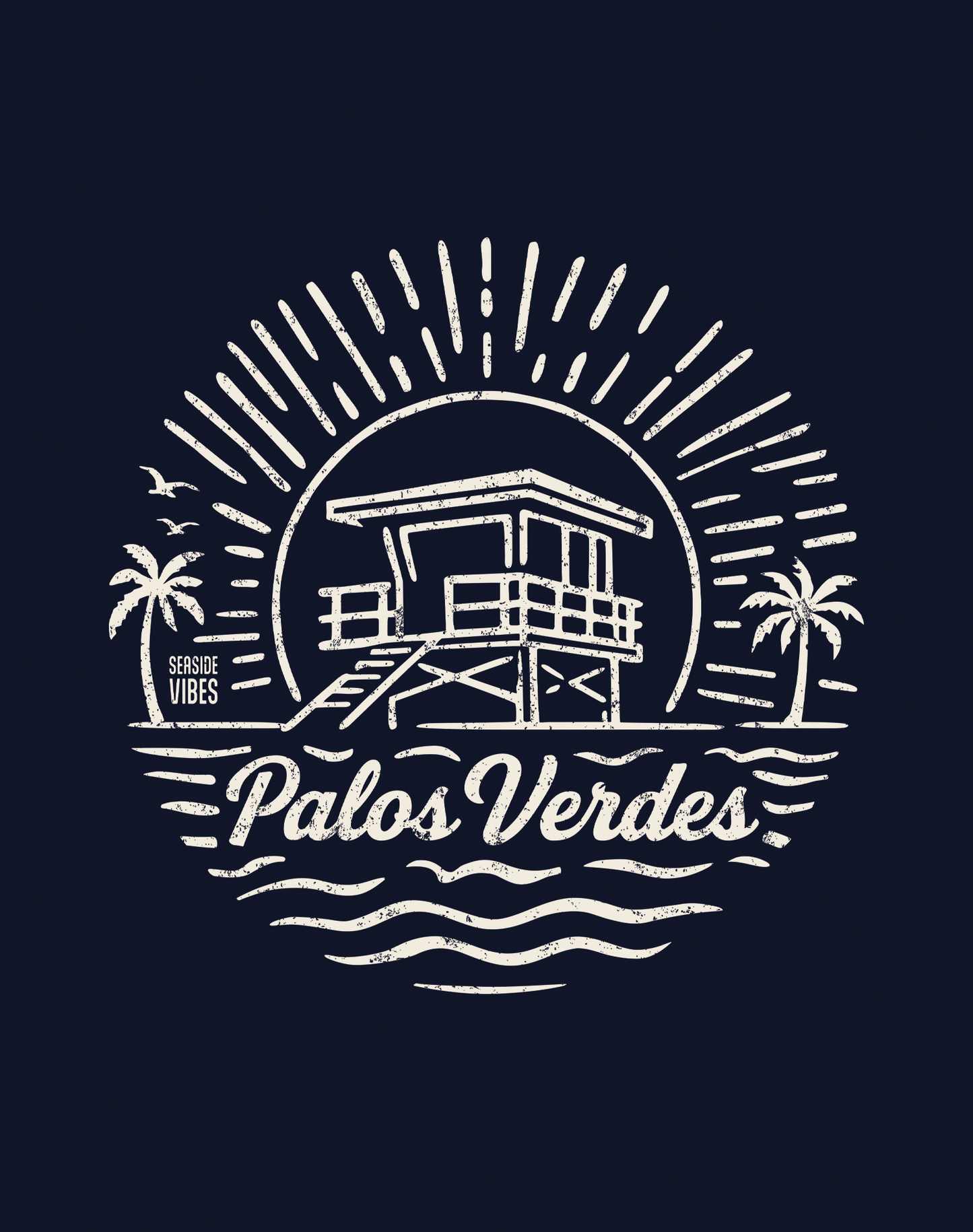Youth: Palos Verdes Sunrise Session Tee | Navy