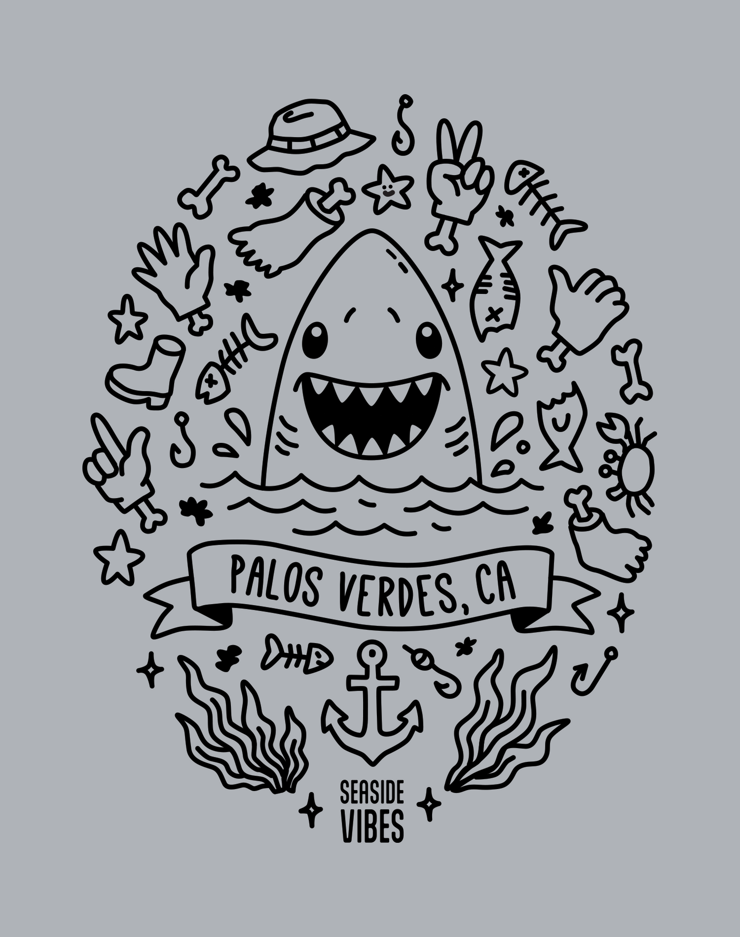 Youth: Palos Verdes Shark Attack! Tee | Athletic Heather