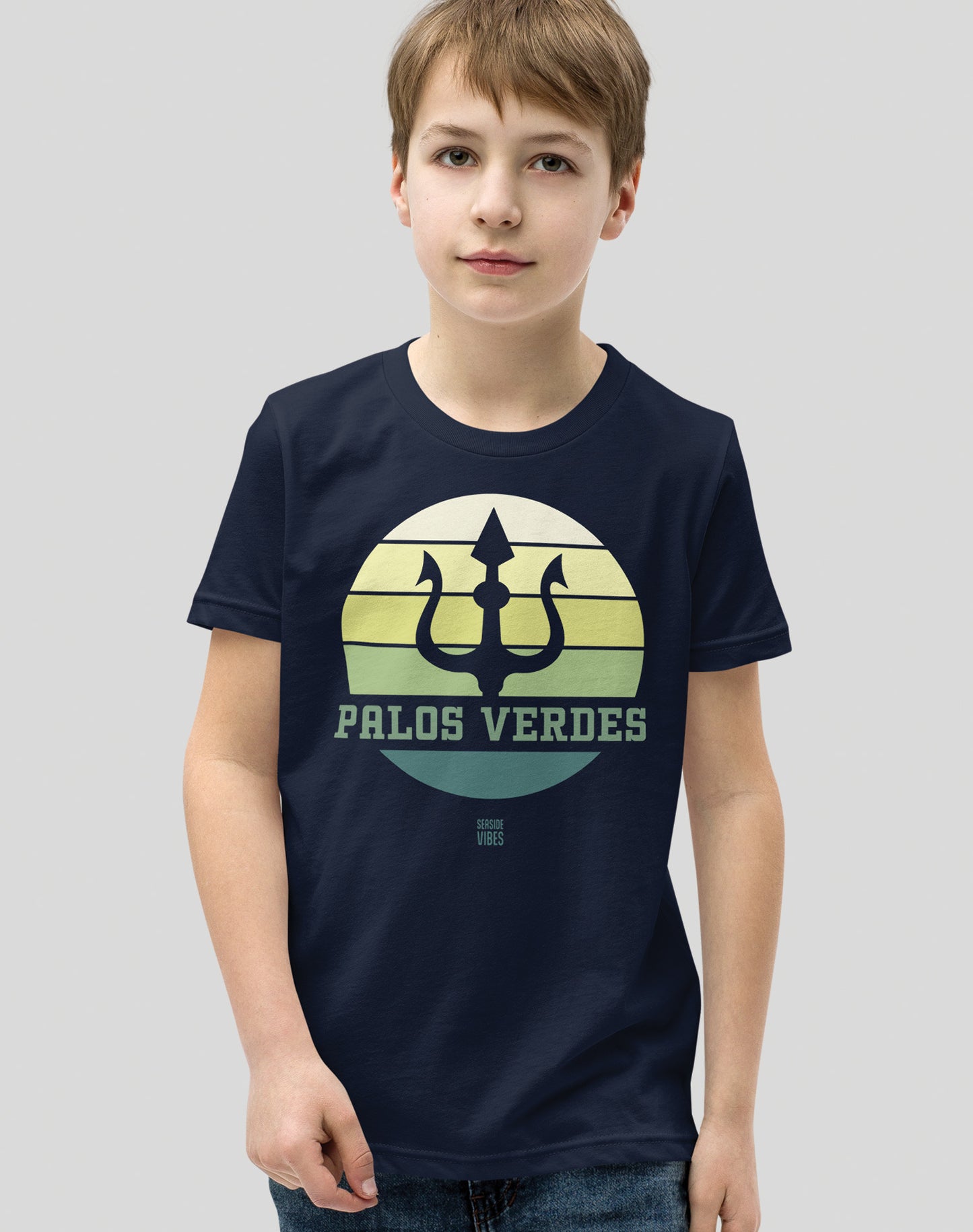 Youth: Palos Verdes Trident Tee | Navy