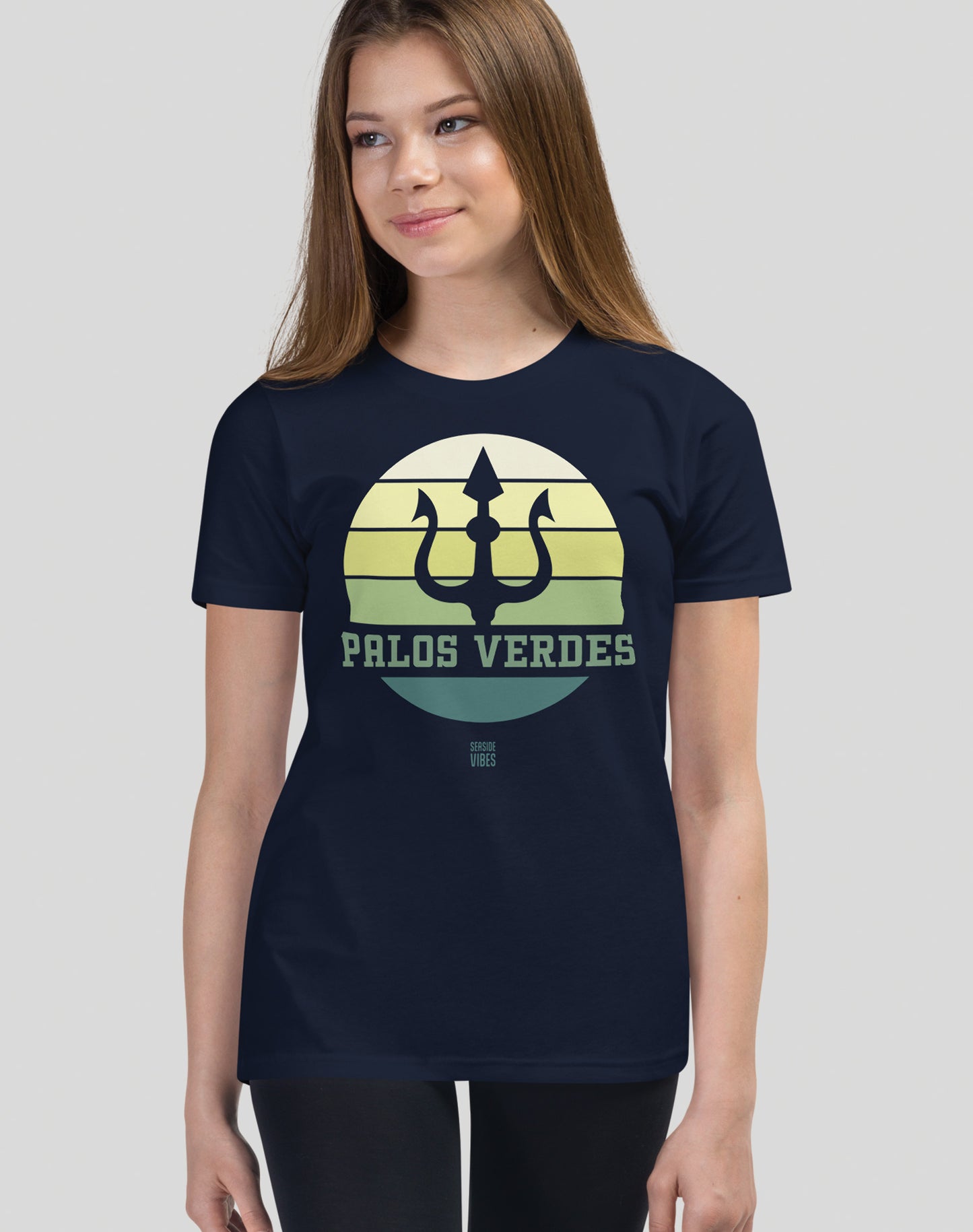 Youth: Palos Verdes Trident Tee | Navy