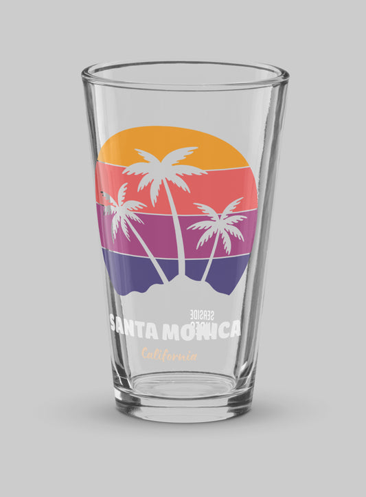 Collectible Santa Monica Dreamin Pint Glass - 16 oz