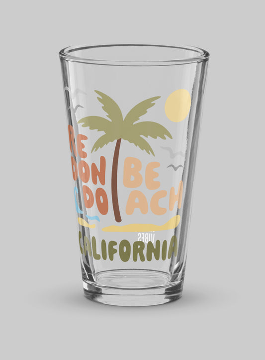 Collectible Redondo Beach Palm Pint Glass - 16 oz