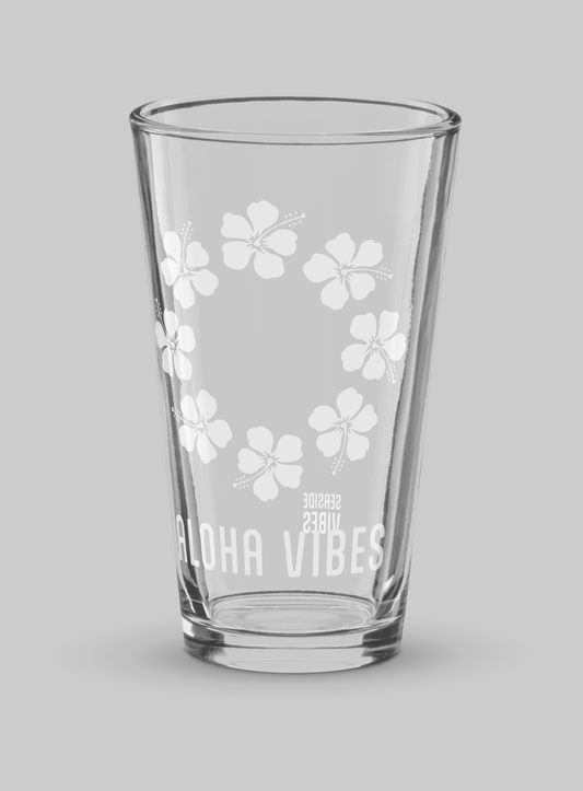 Collectible Aloha Vibes Pint Glass - 16 oz