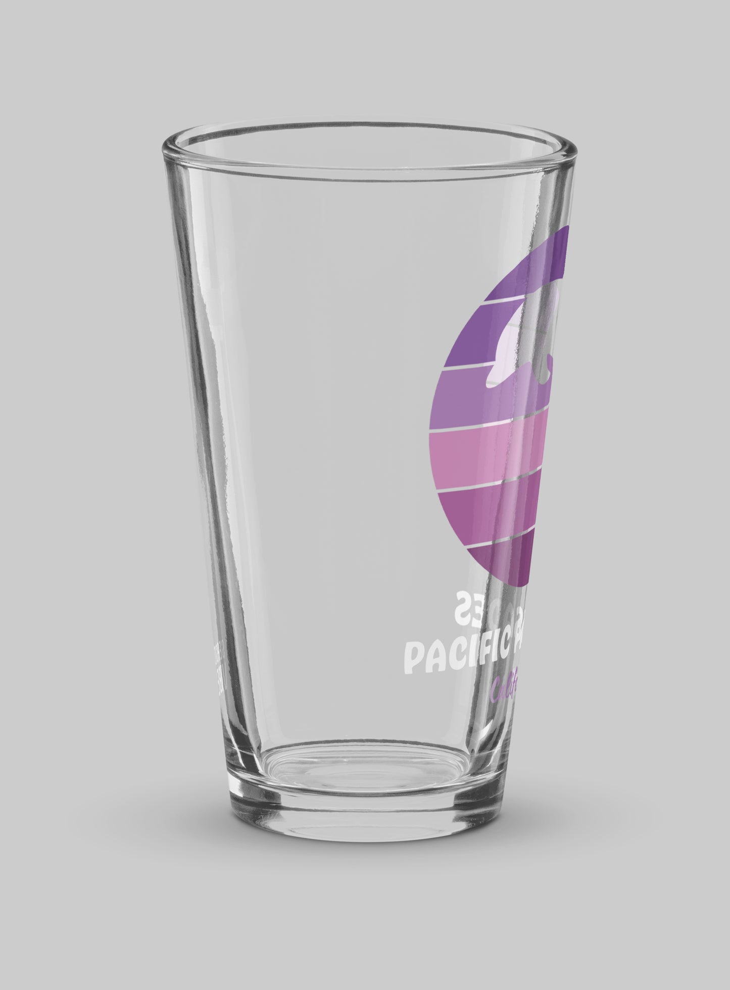 Collectible Pacific Palisades Dolphin Sunset Pint Glass - 16 oz