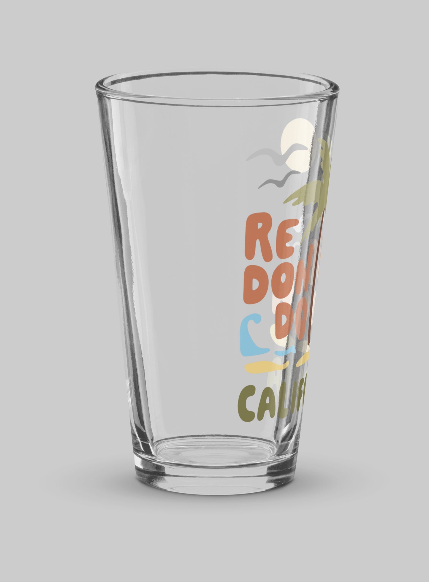 Collectible Redondo Beach Palm Pint Glass - 16 oz