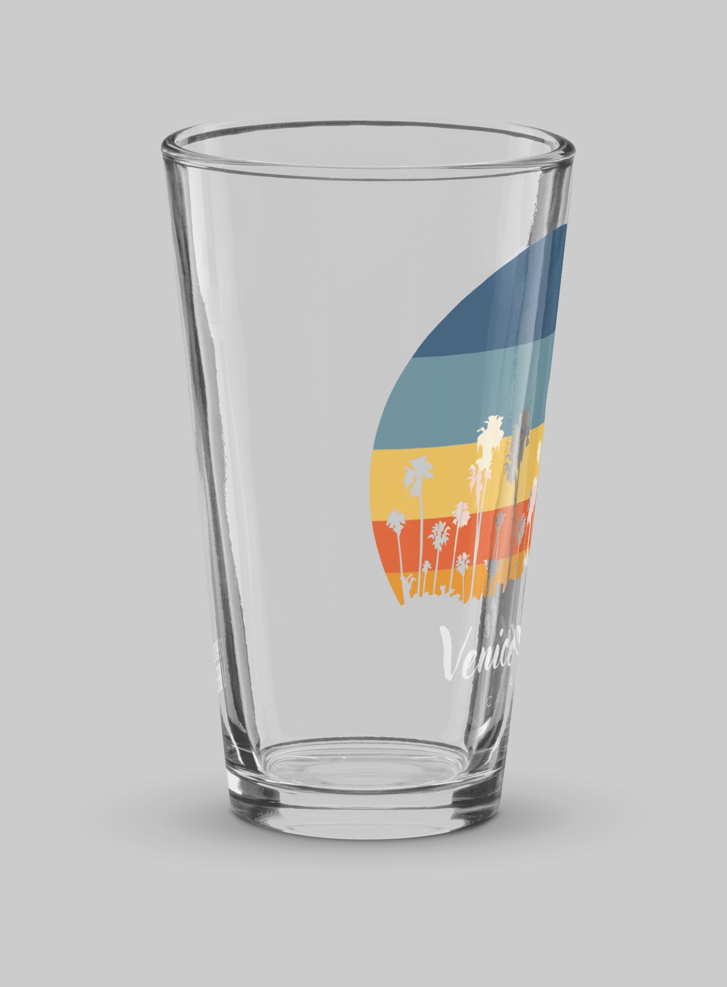 Collectible Venice Beach Sunset Pint Glass - 16 oz
