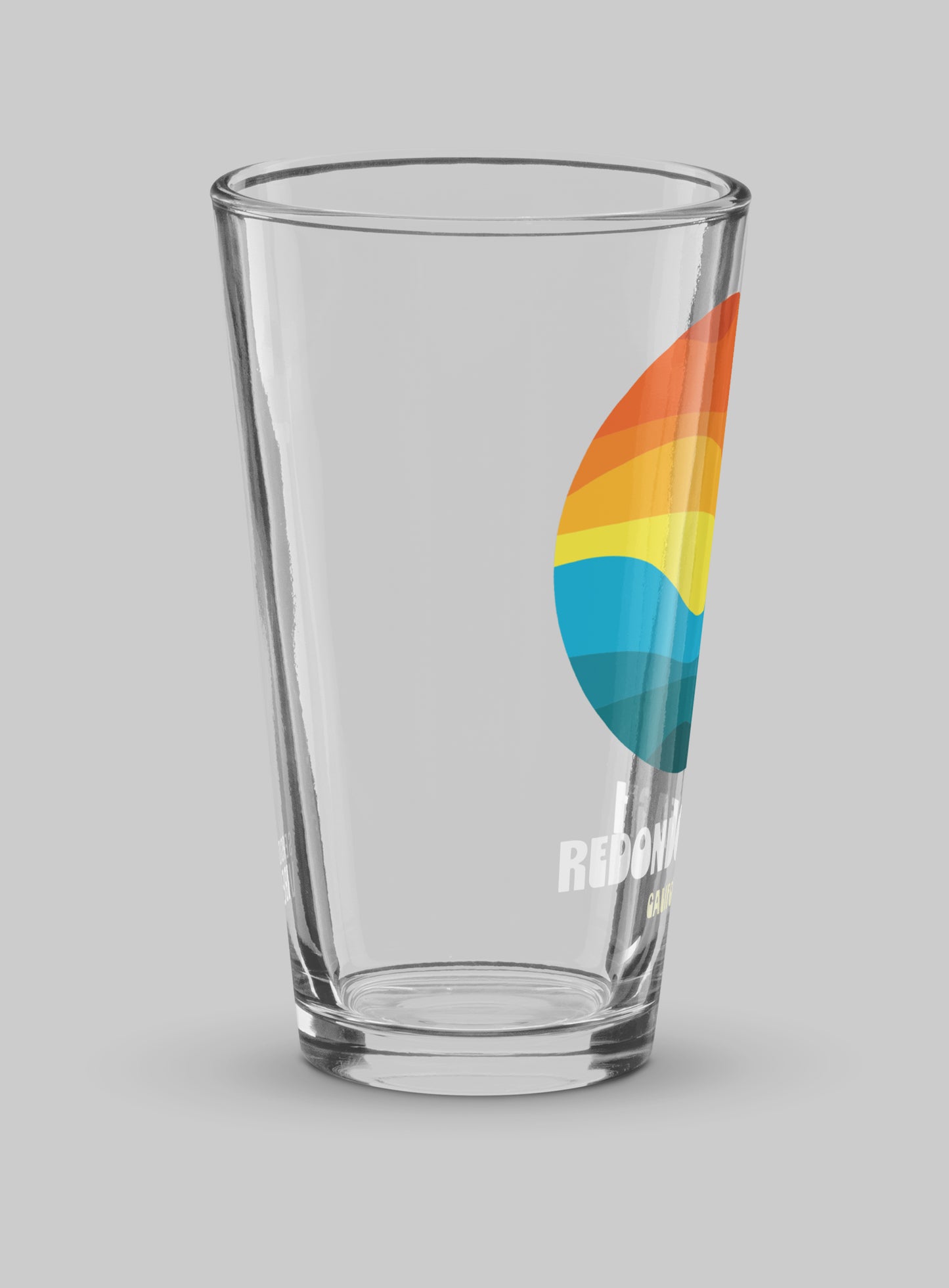 Collectible Redondo Beach Waves Pint Glass - 16 oz