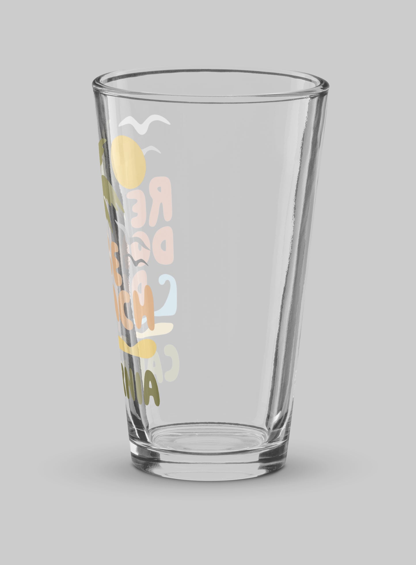 Collectible Redondo Beach Palm Pint Glass - 16 oz