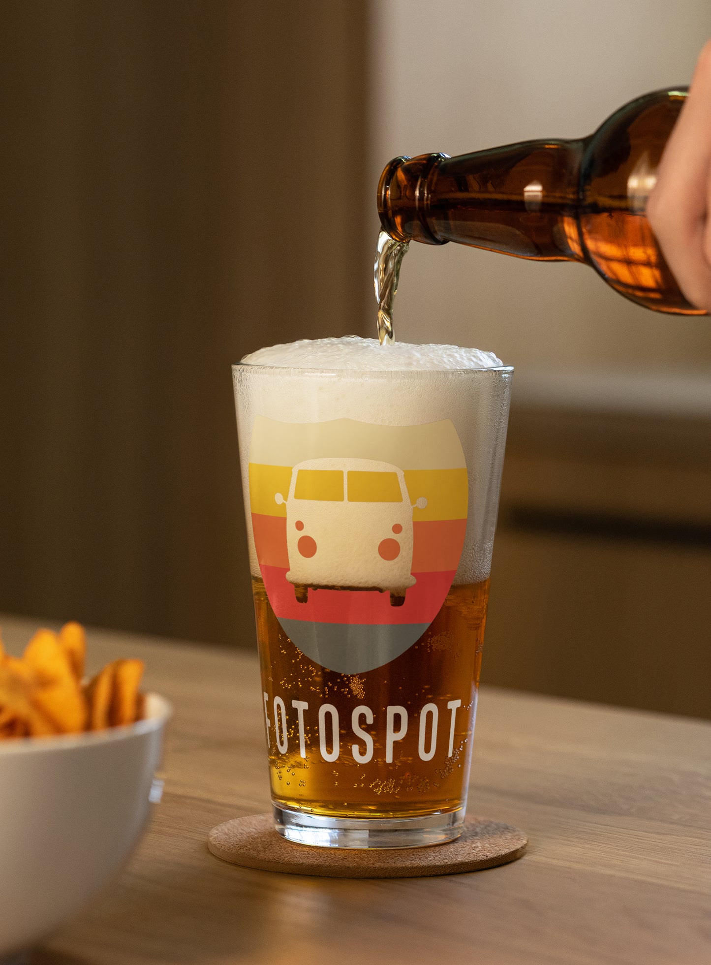 Collectible Fotospot Sunset Logo Pint Glass - 16 oz