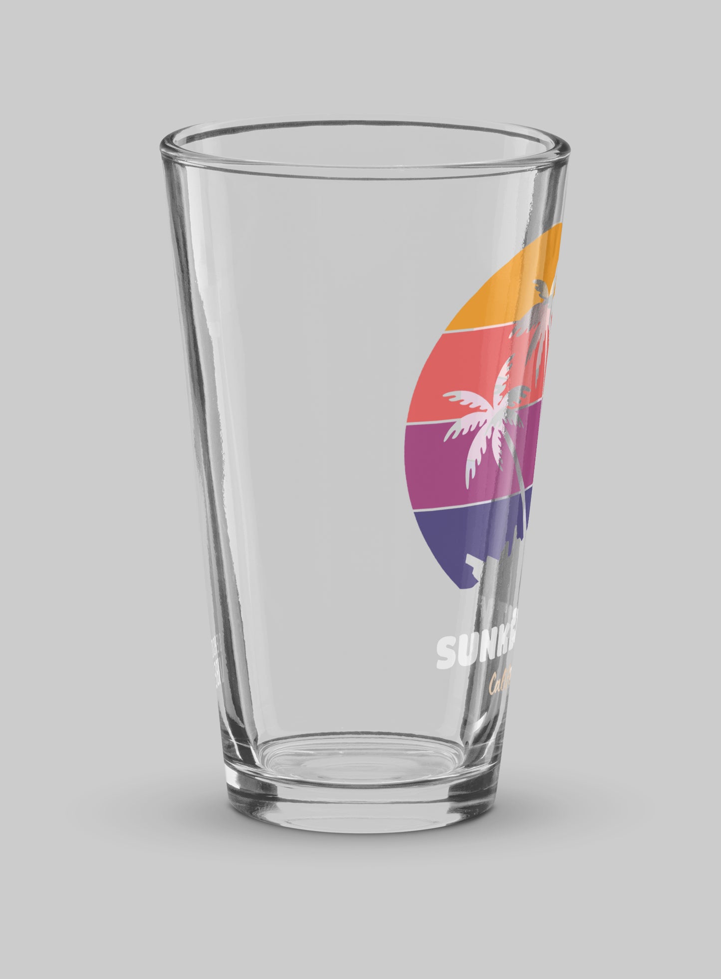 Collectible Sunken City Sunset Pint Glass - 16 oz