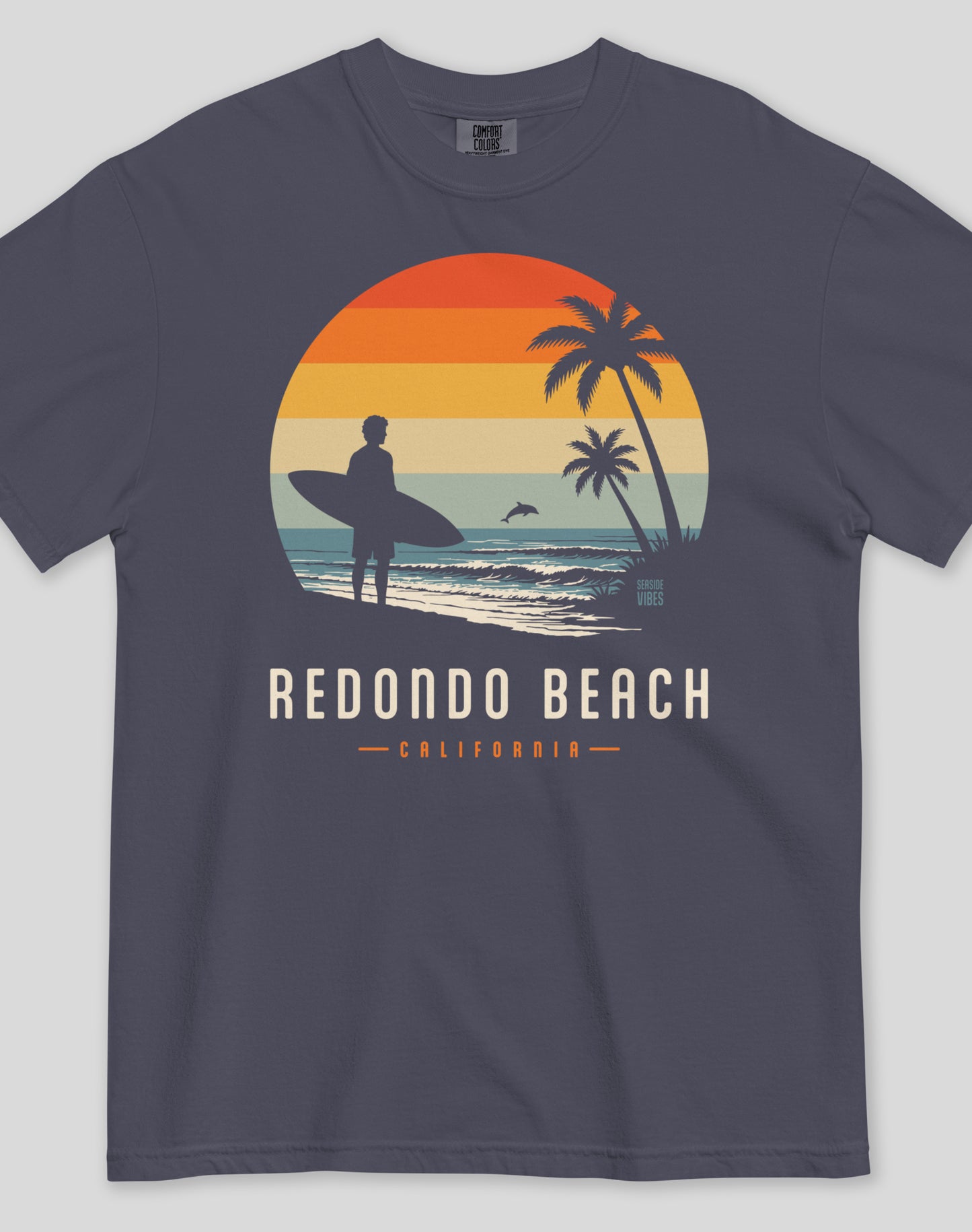 Unisex: Redondo Beach Away From Keyboard Tee - 100% Cotton | Navy