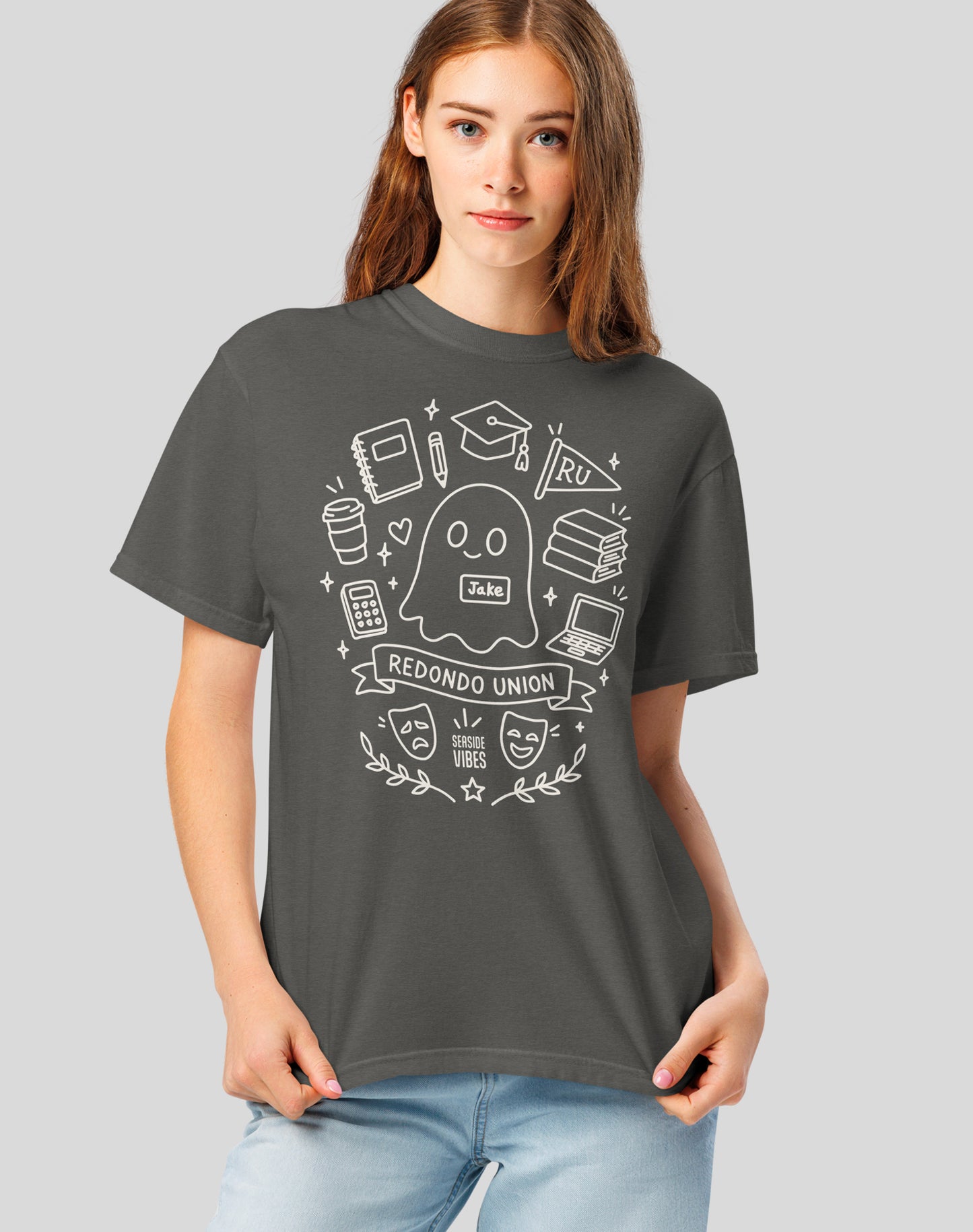 Unisex: Jake the Ghost from Redondo Beach Tee - 100% Cotton | Pepper