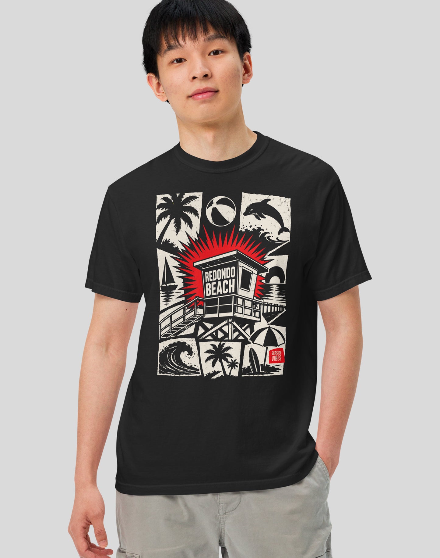 Unisex: Redondo Beach Punk Rocks Tee - 100% Cotton | Black