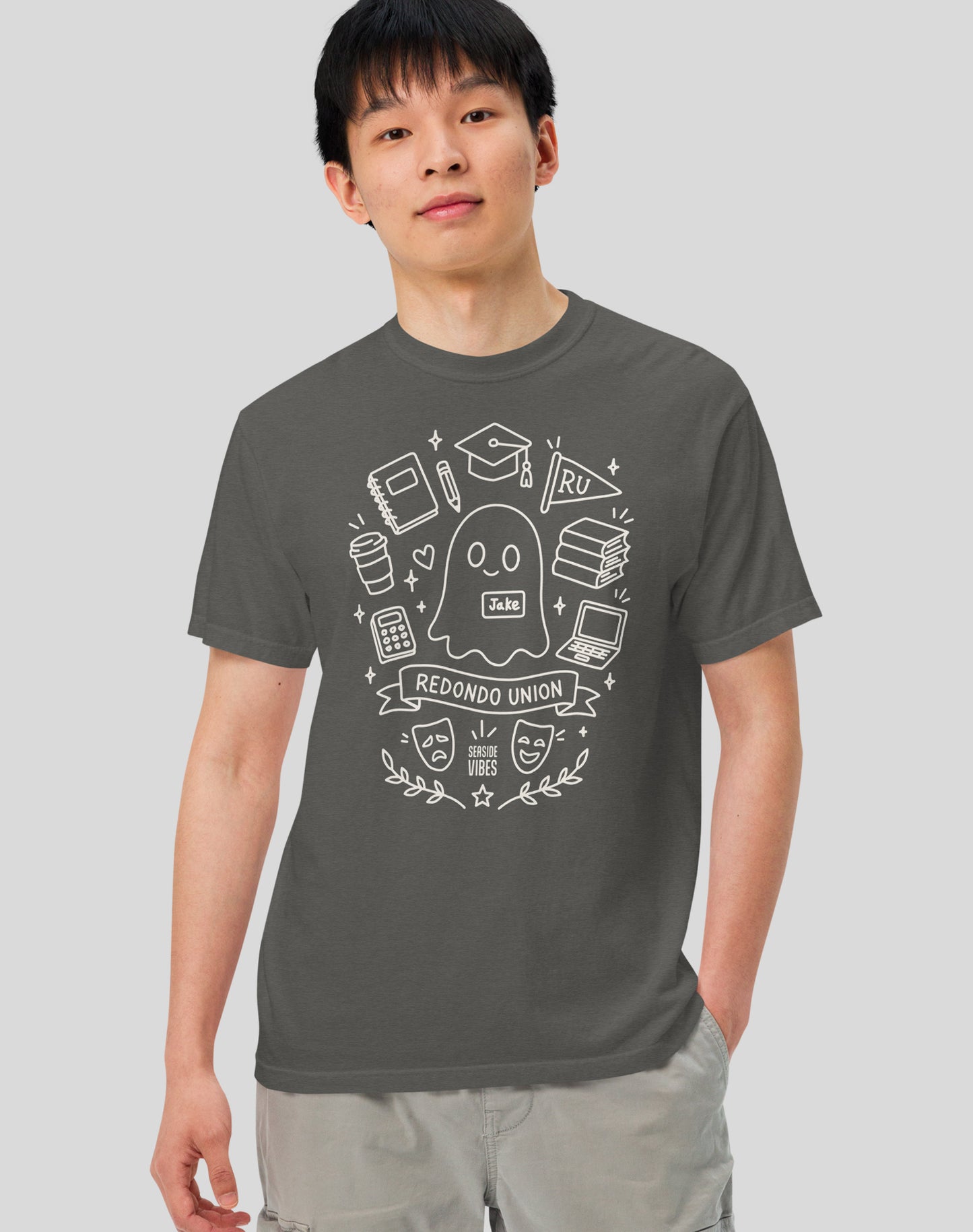 Unisex: Jake the Ghost from Redondo Beach Tee - 100% Cotton | Pepper