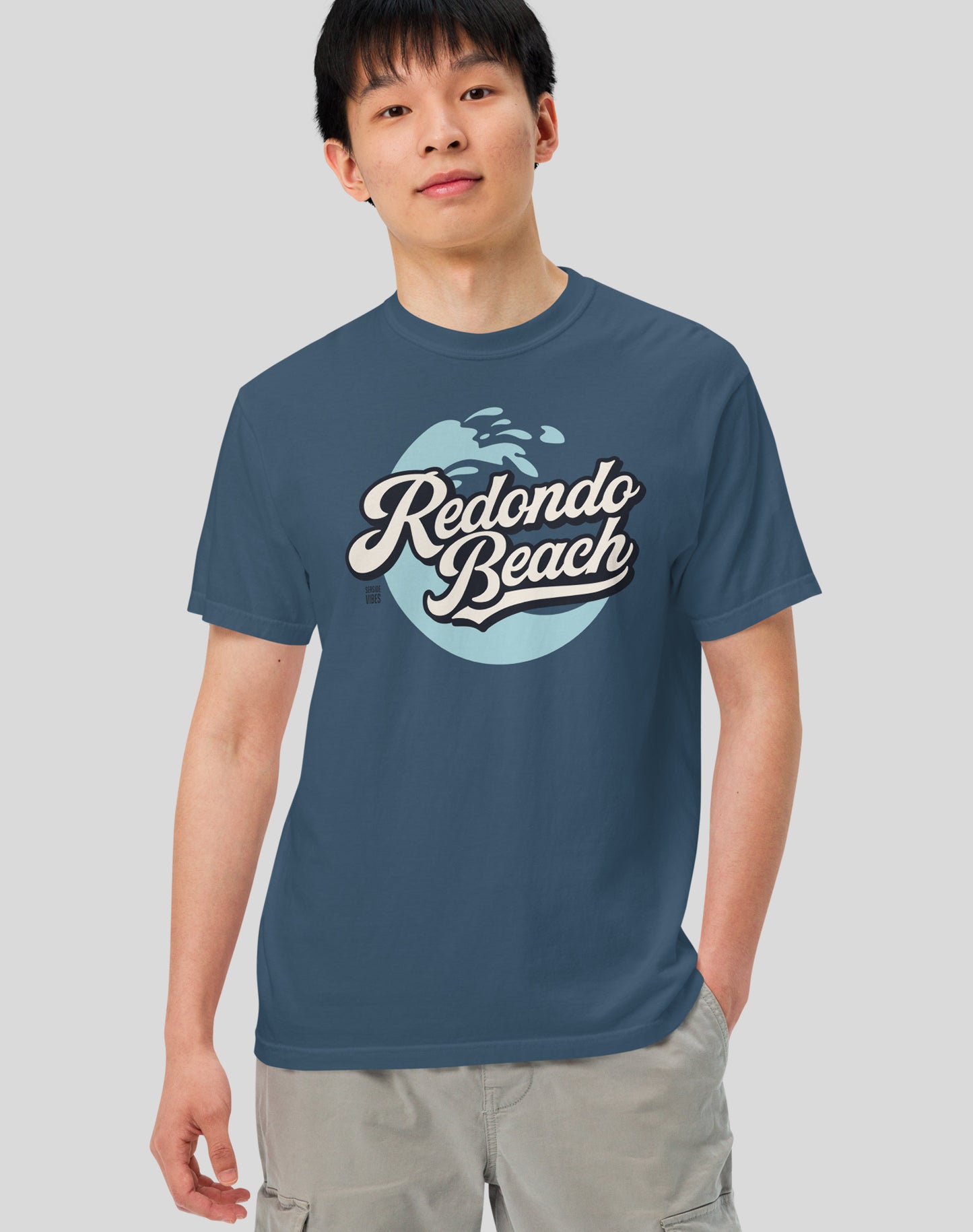 Unisex: Redondo Beach Wave Tee - 100% Cotton | Midnight