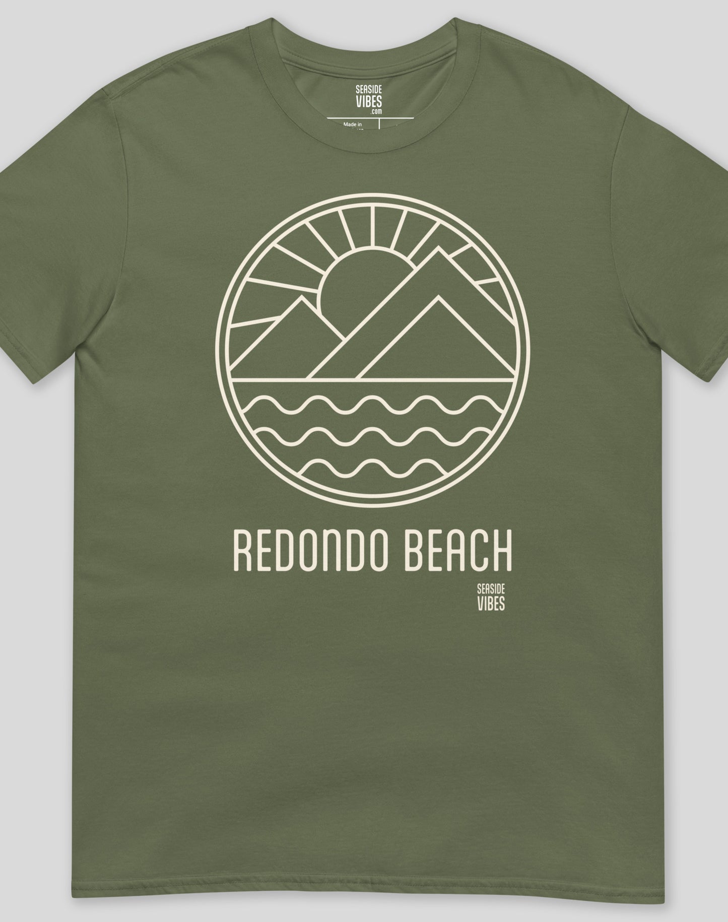 Redondo Beach Daybreak Tee - Unisex | Military Green