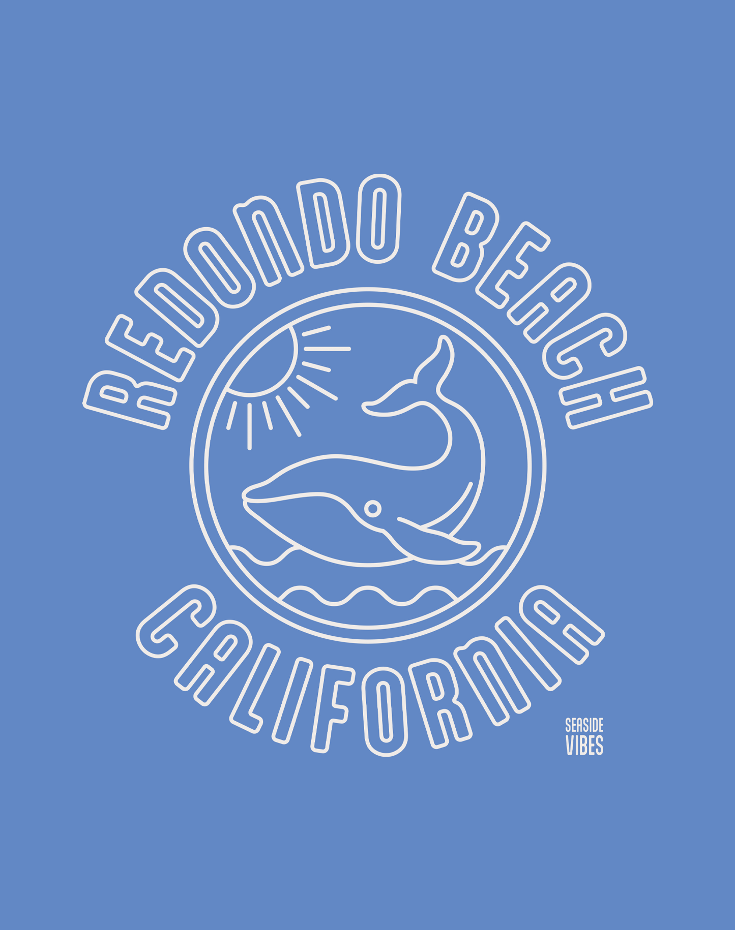 Redondo Beach Whale of a Tee - Unisex | Heather Royal