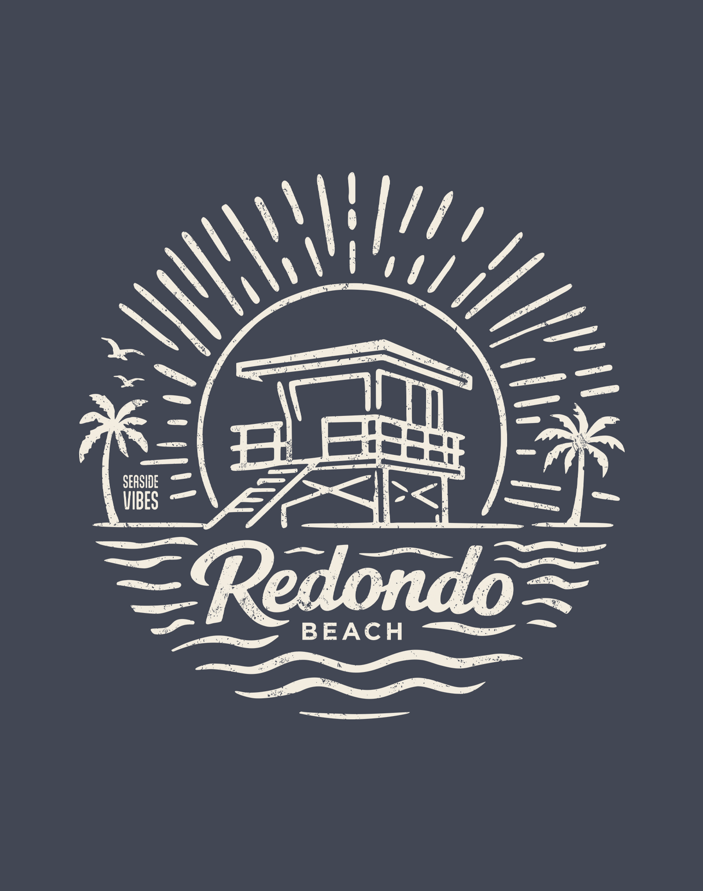 Redondo Beach Sunrise Session Tee - Unisex | Heather Navy