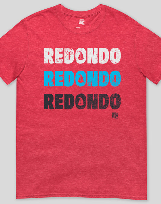 Redondo Beach Remix Tee - Unisex | Heather Red