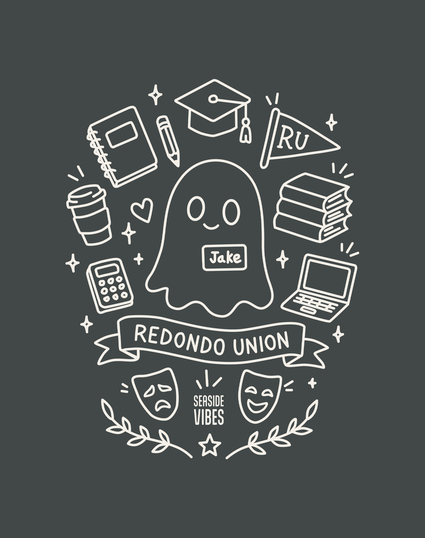 Jake the Ghost from Redondo Beach Tee - Unisex | Dark Heather