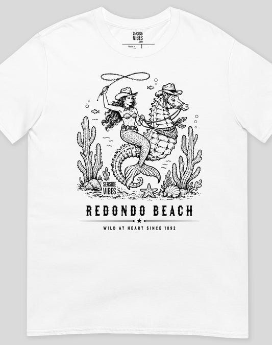 Redondo Beach Wild at Heart Since 1892 Tee - Unisex | White