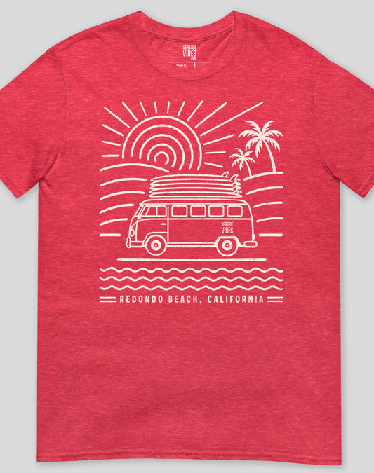 Redondo Beach Endless Summer Tee - Unisex | Heather Red