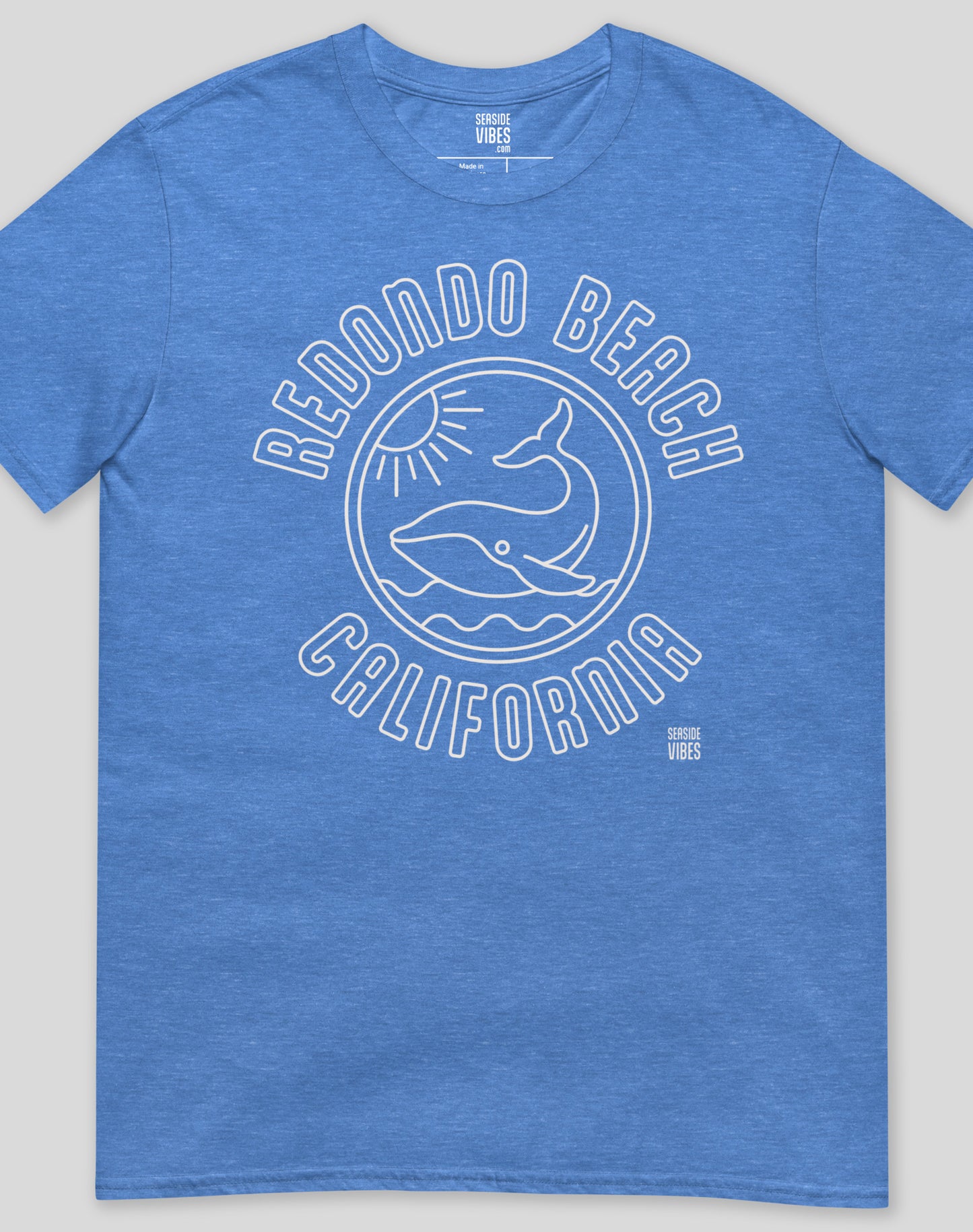 Redondo Beach Whale of a Tee - Unisex | Heather Royal