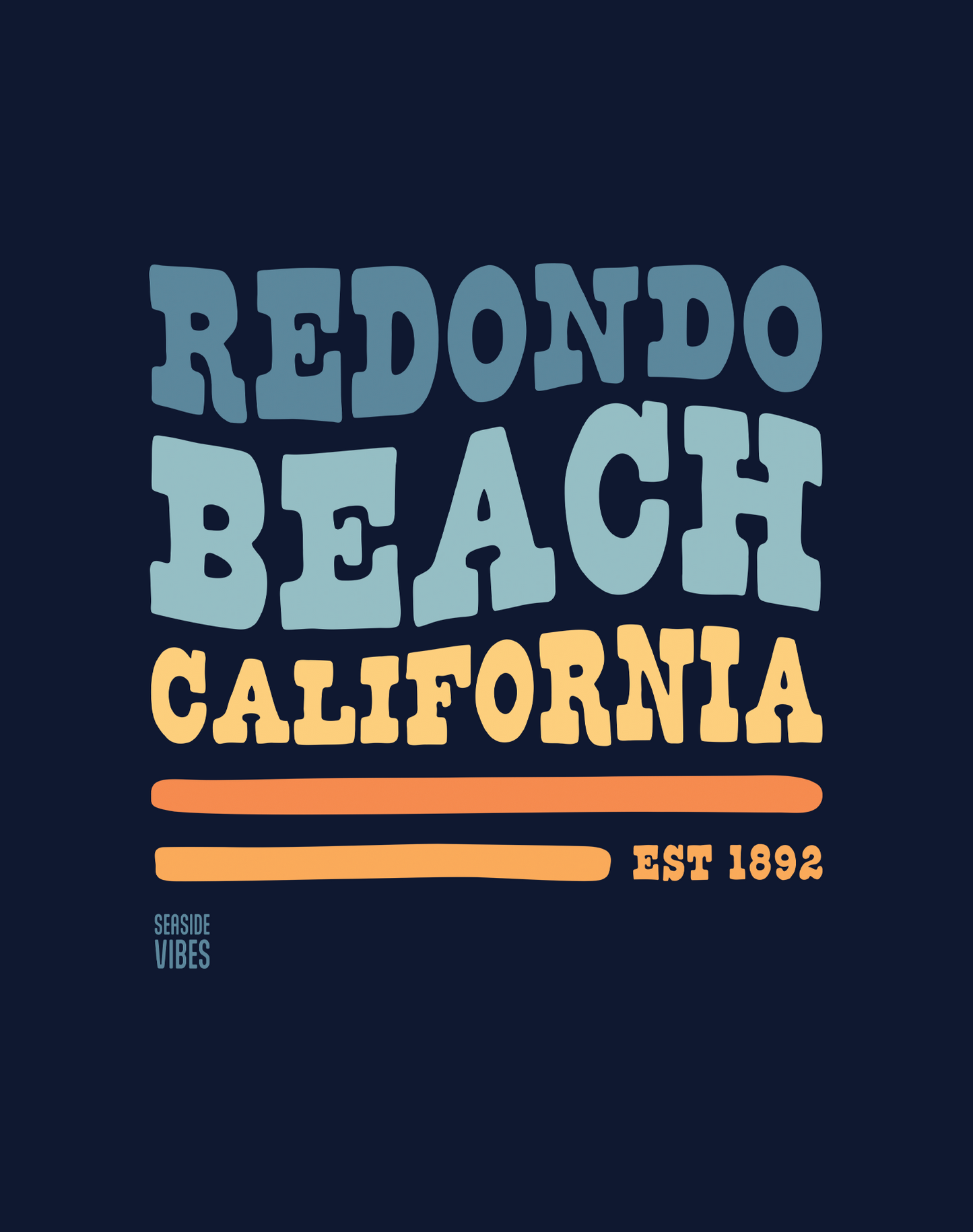 Redondo Beach Vibes Tee - Unisex | Navy