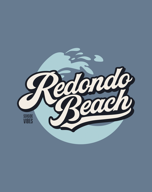 Redondo Beach Retro Wave Tee - Unisex | Heather Indigo