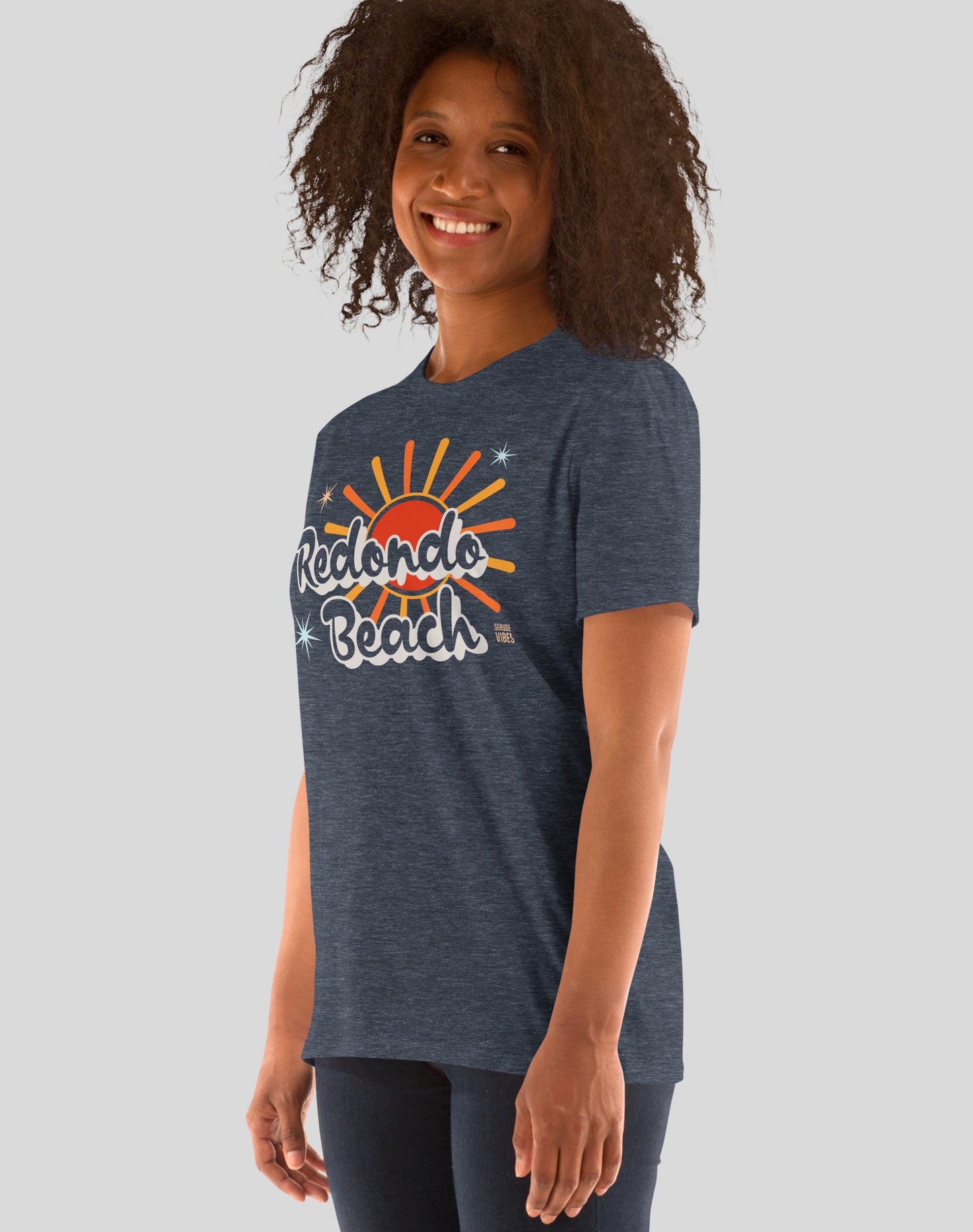 Redondo Beach Rays Tee - Unisex | Heather Navy