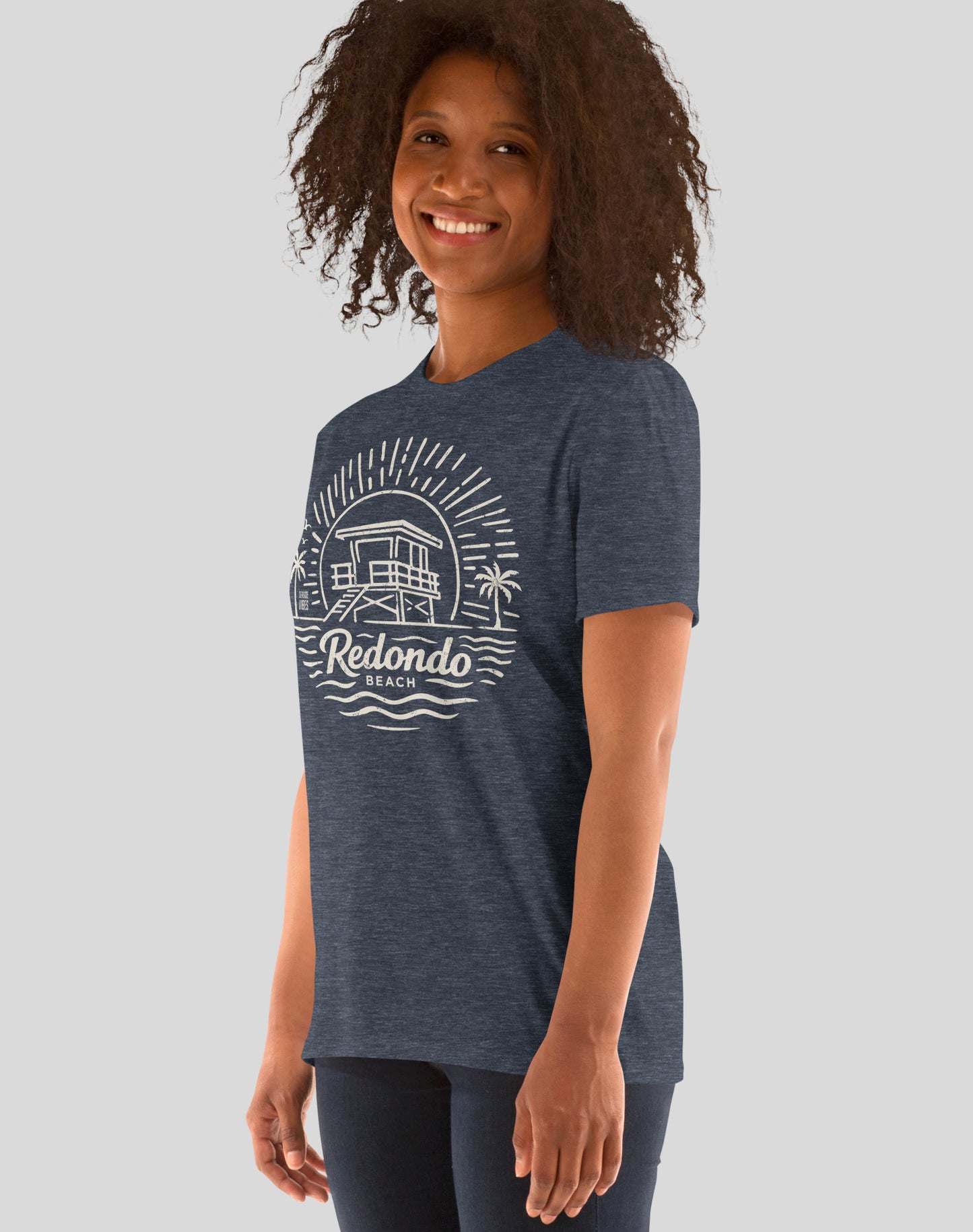 Redondo Beach Sunrise Session Tee - Unisex | Heather Navy