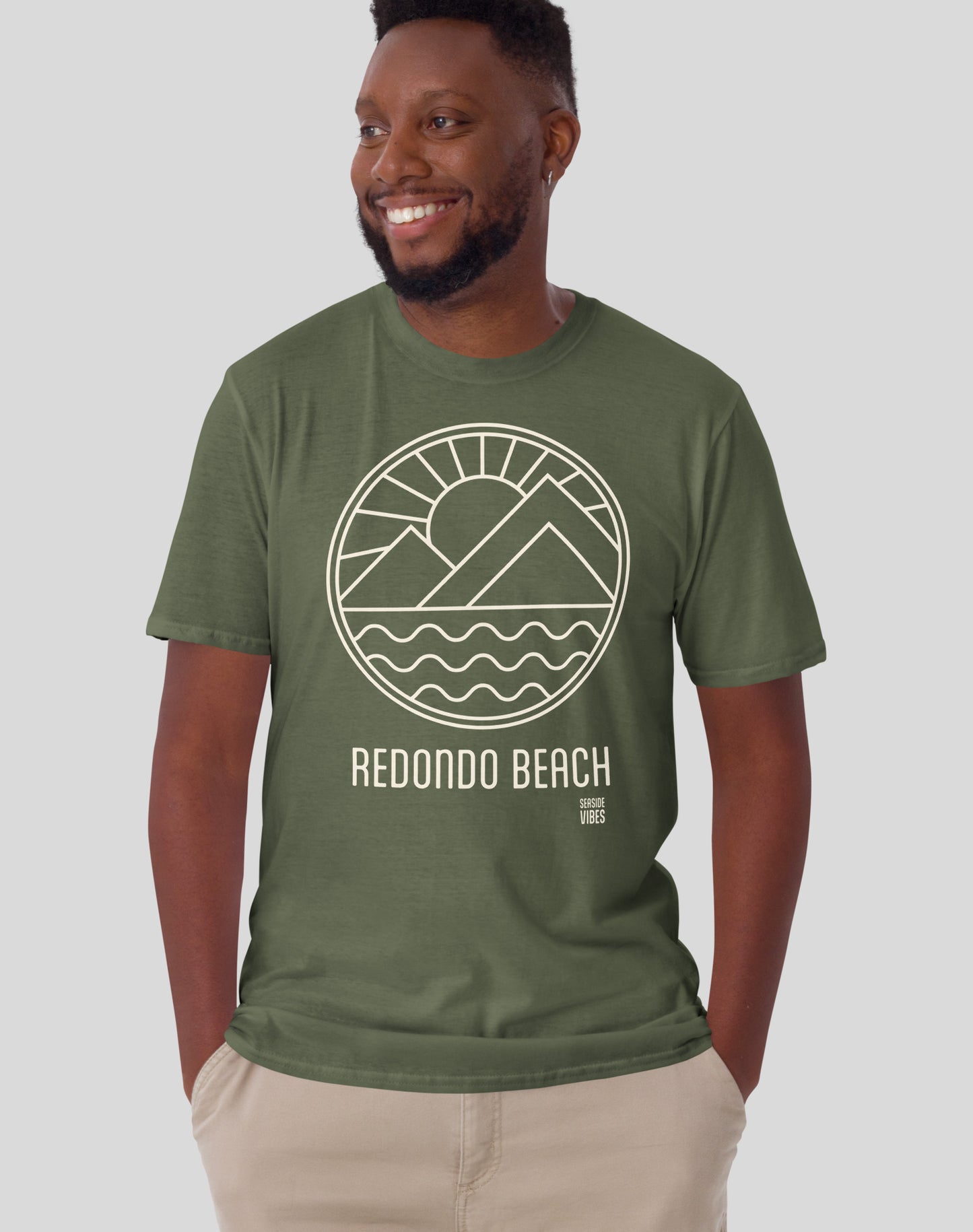 Redondo Beach Daybreak Tee - Unisex | Military Green