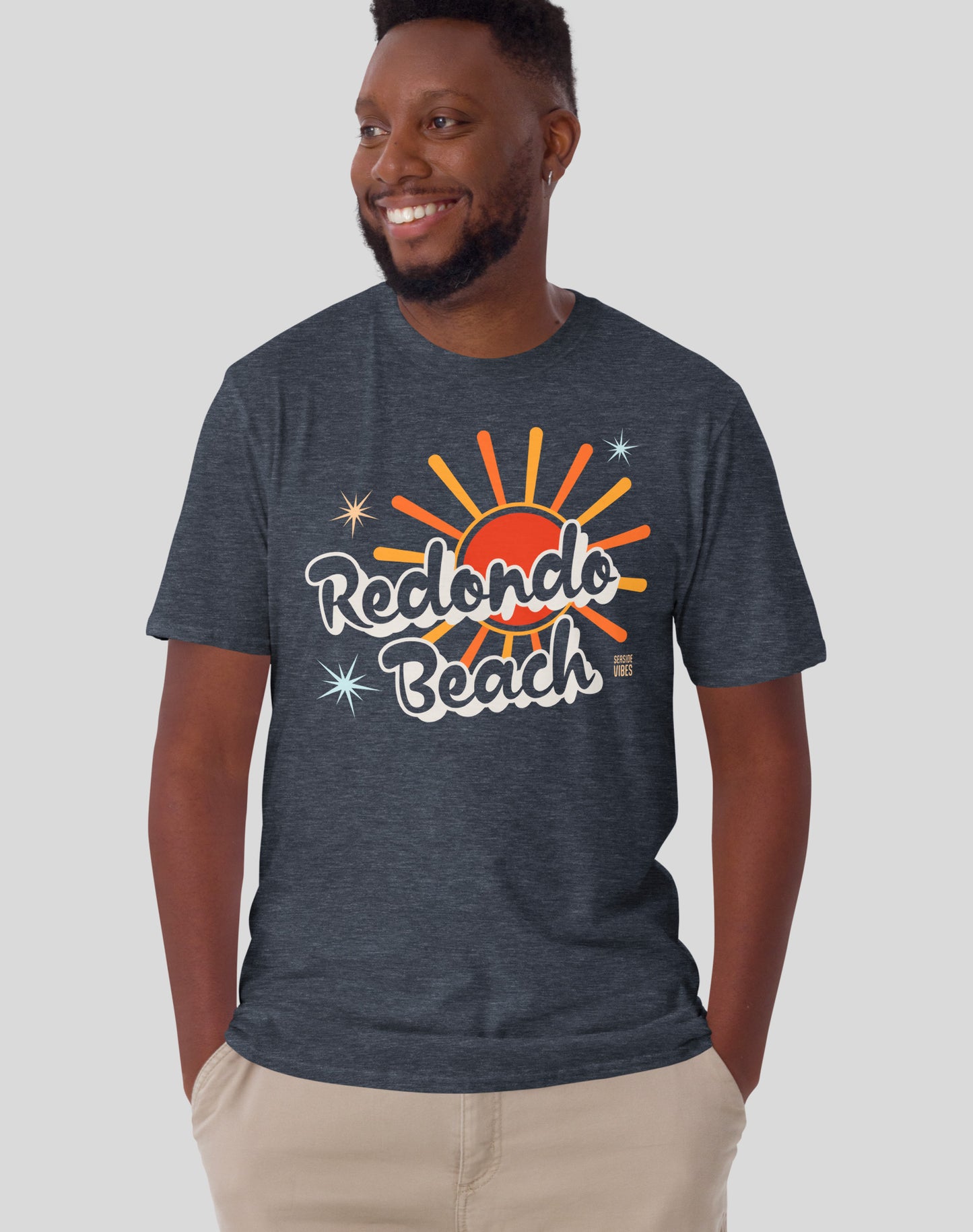 Redondo Beach Rays Tee - Unisex | Heather Navy