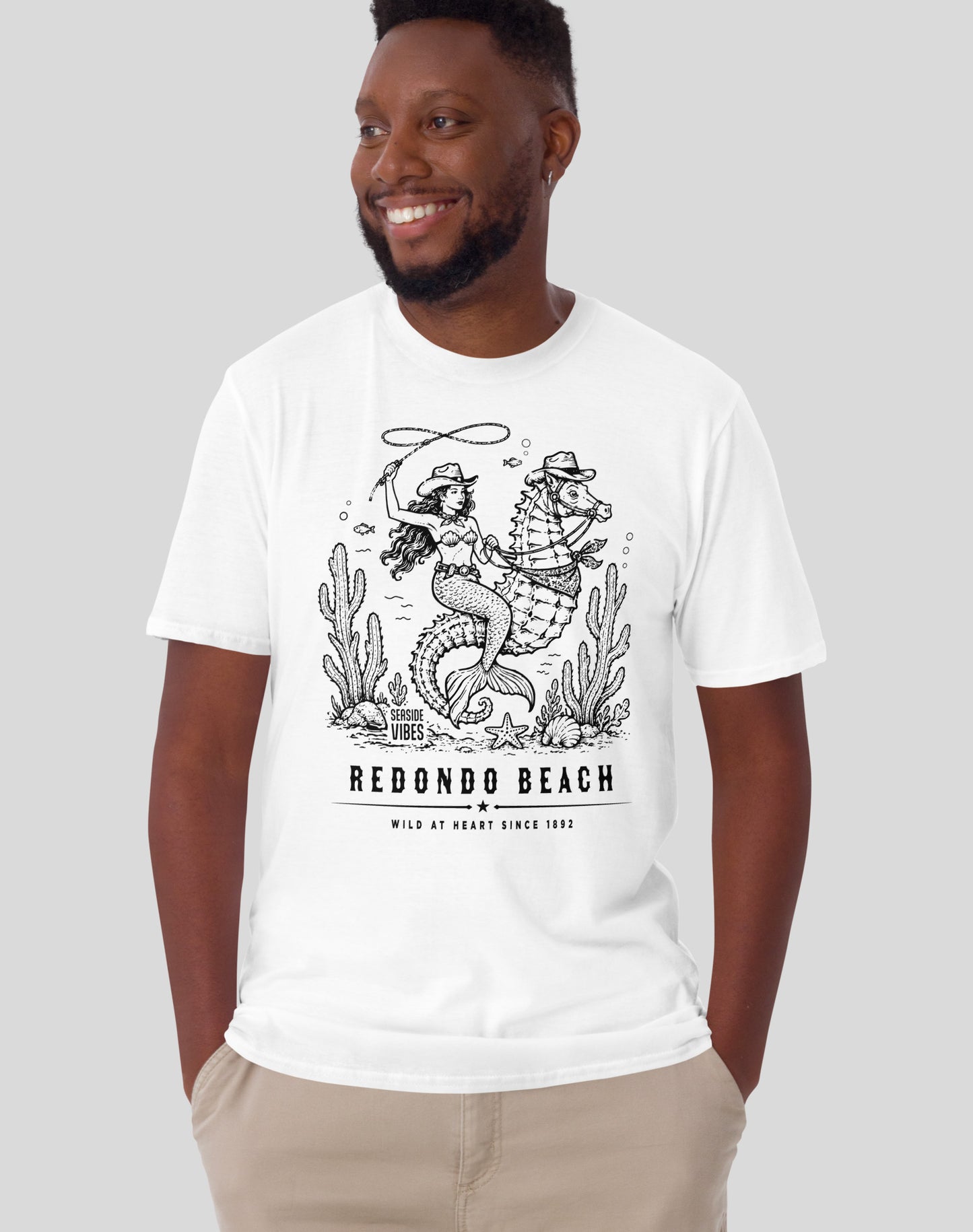 Redondo Beach Wild at Heart Since 1892 Tee - Unisex | White